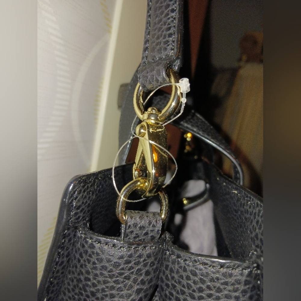Kate Spade Chantal Bridge Place Bow Satchel Black Leather Handbag - Picture 4 of 13